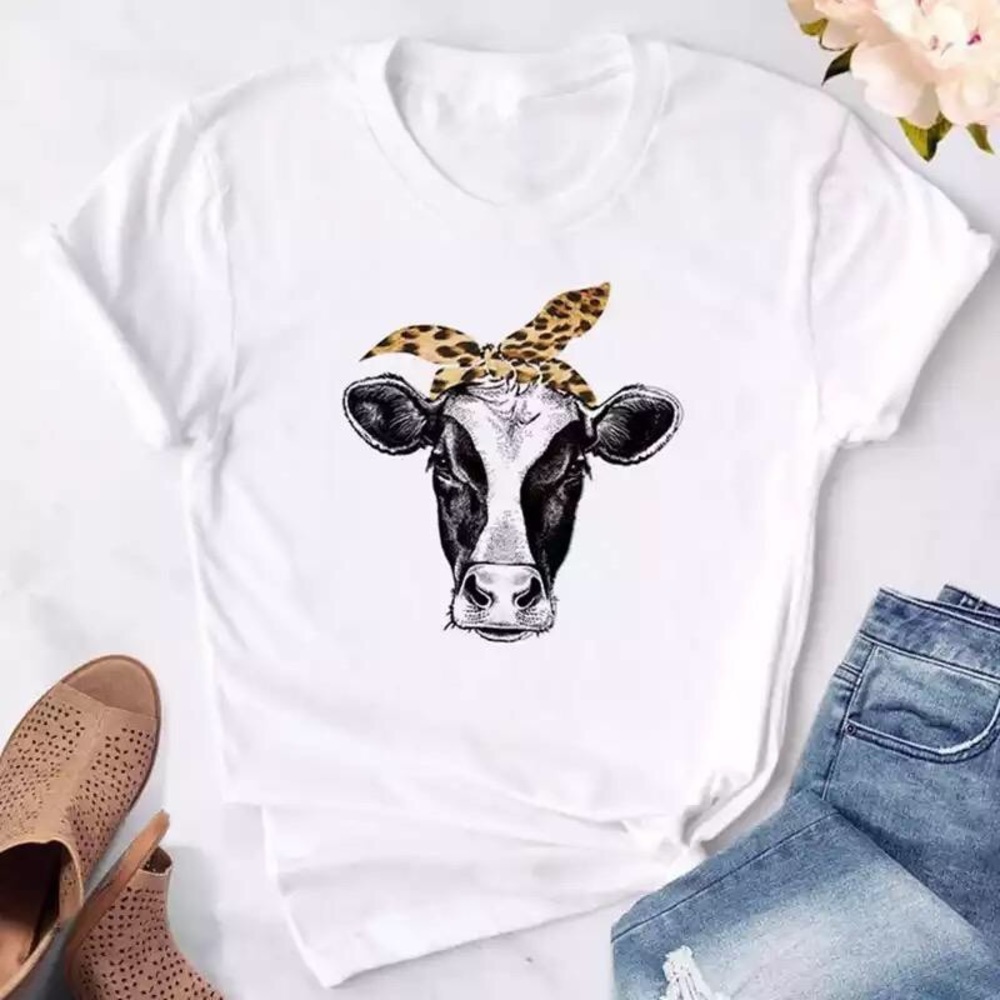 Leopard Bandana Cow Top